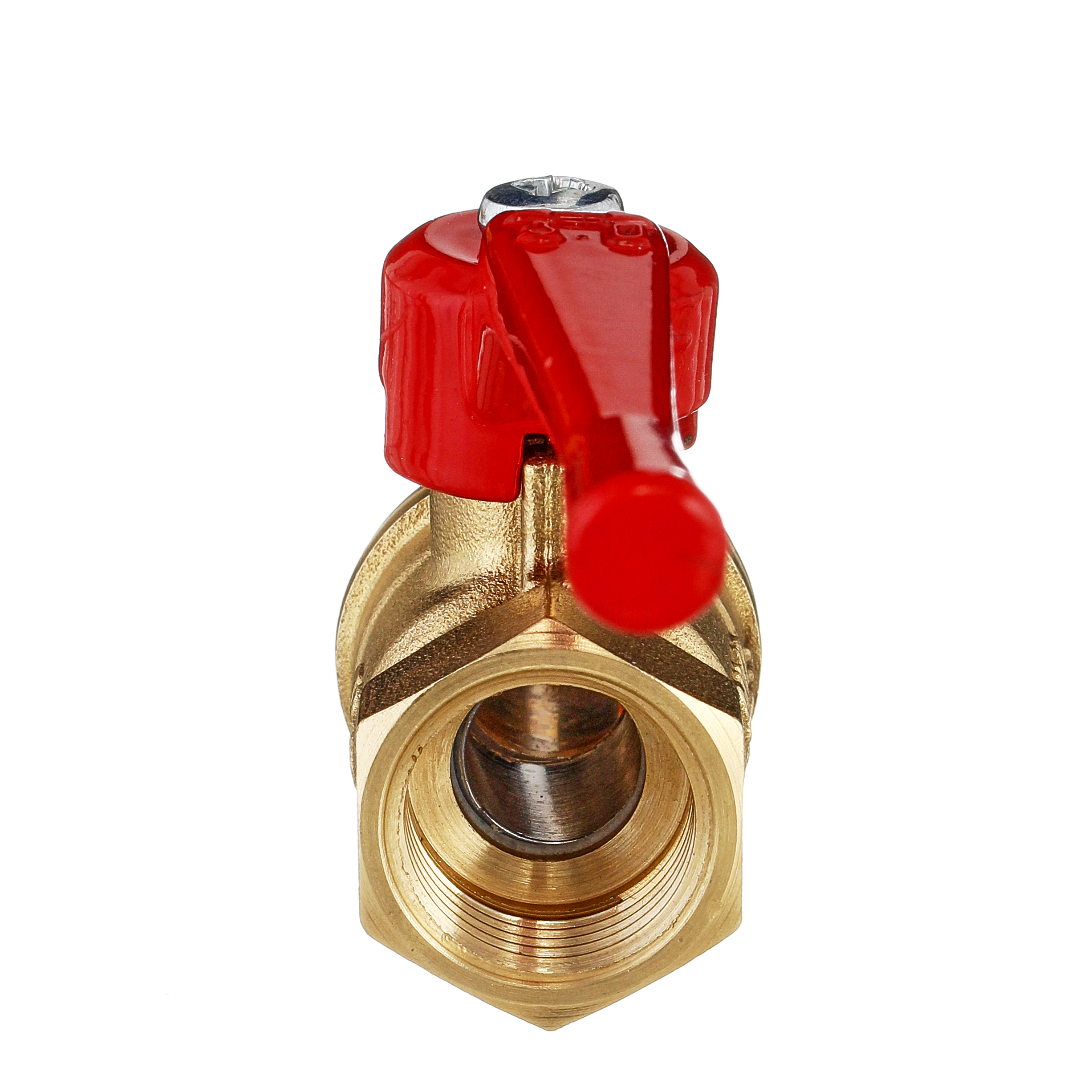 Кран шаровый латунныйБАЗ  11б27п1 вода ВР/НР Ду 20 (3/4") Ру 40 рычаг 